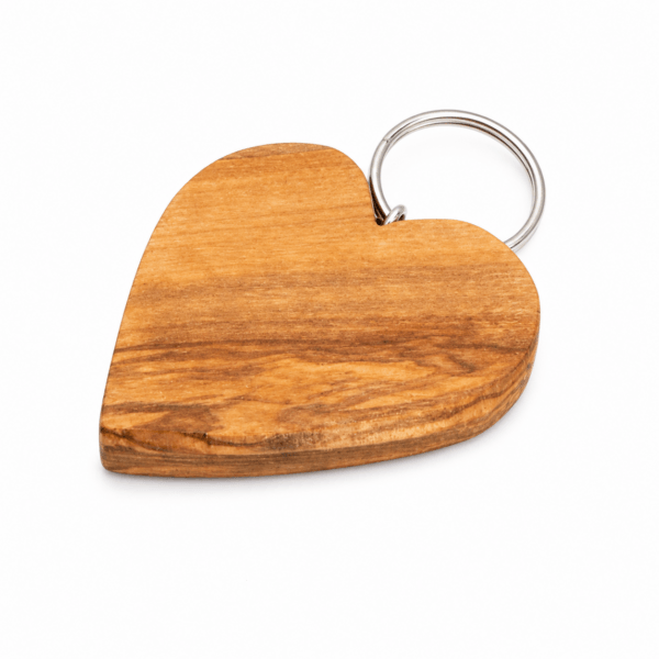 Olijfhouten Sleutelhanger - Plat